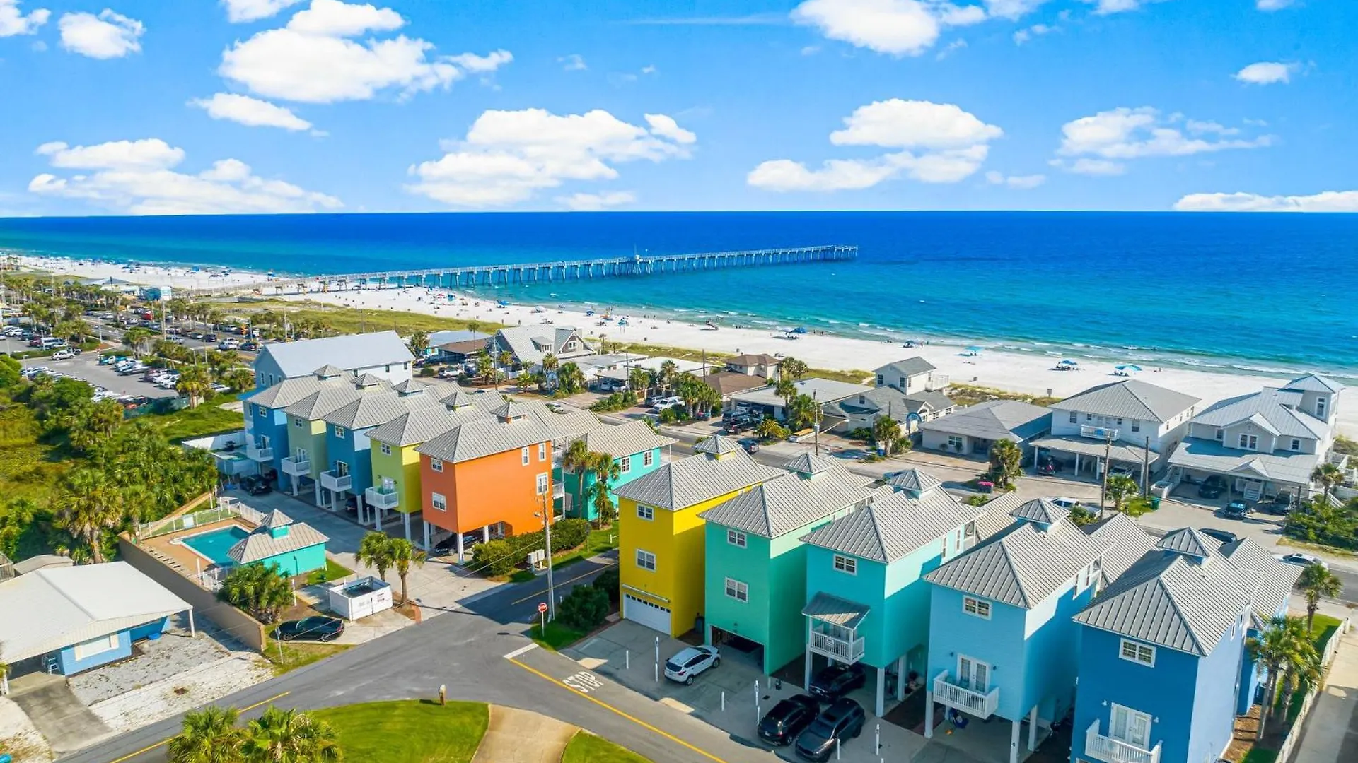 Colorful Cottage Next To Pier Park W/ Gulf Views And Pool! Panama City Beach