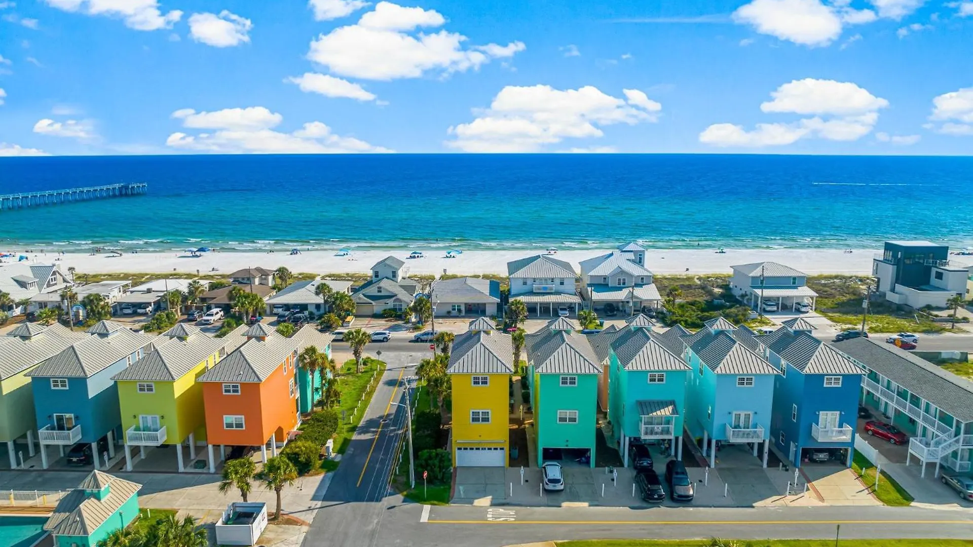 Colorful Cottage Next To Pier Park W/ Gulf Views And Pool! Panama City Beach